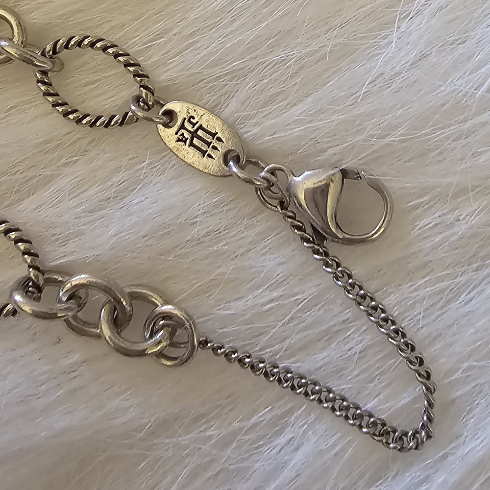 James Avery Oval Twist Charm Bracelet Medium - Picture 6 of 7